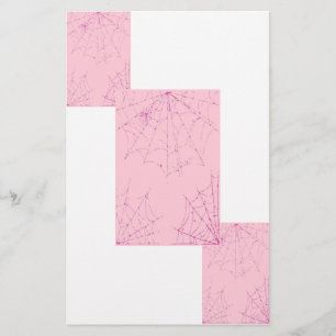 Spindelnätet rosa Pastel Brevpapper