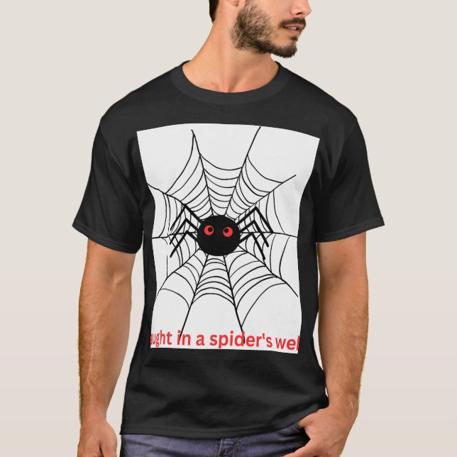 Spindelnätets förstklassiga anpassning av T-shirts (Framsida)