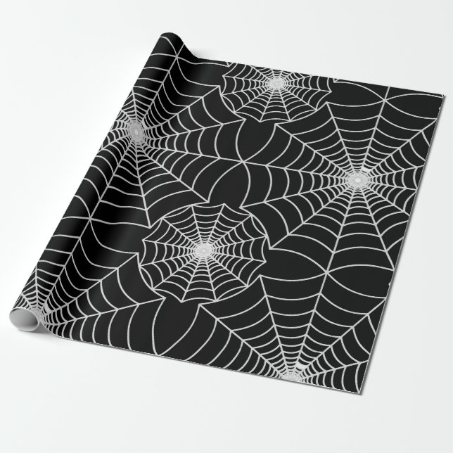 Spindelnätets mönstrad design presentpapper (Utrullad)