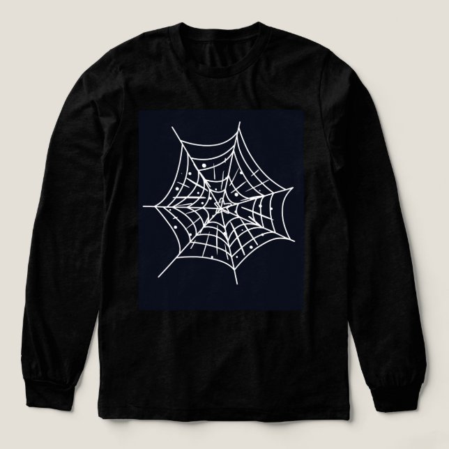 Spindelnätsgrafisk T-shirt – Kuslig och Stylish  (Design framsida)