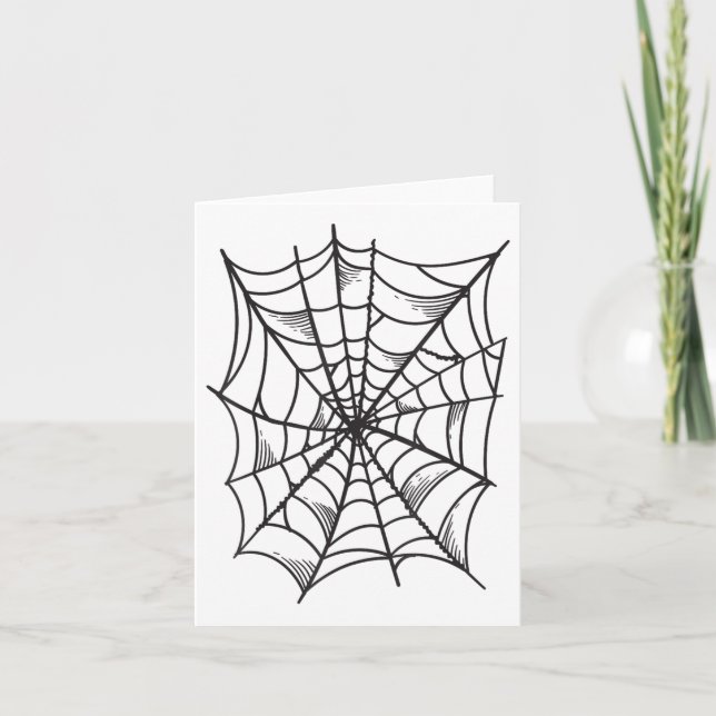 Spindelns- och Spindelnät-kostym _ Halloween Easy  Kort (Framsida)