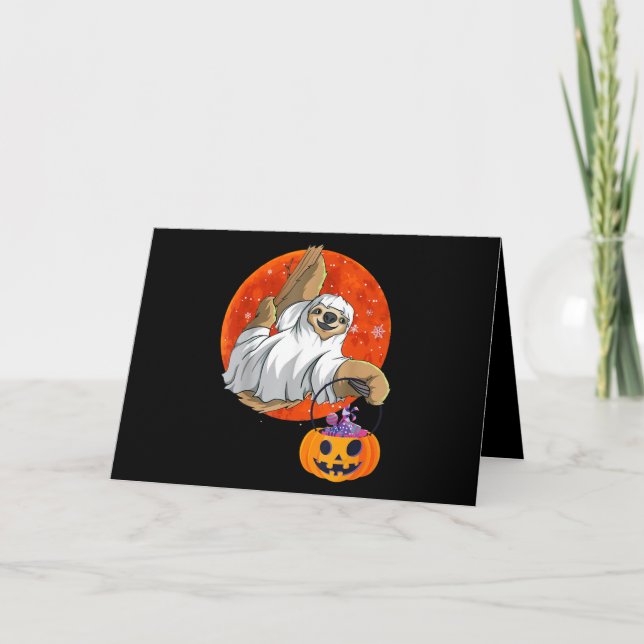 Spindelpresent | Boo Halloween med pumpa Kort (Framsida)