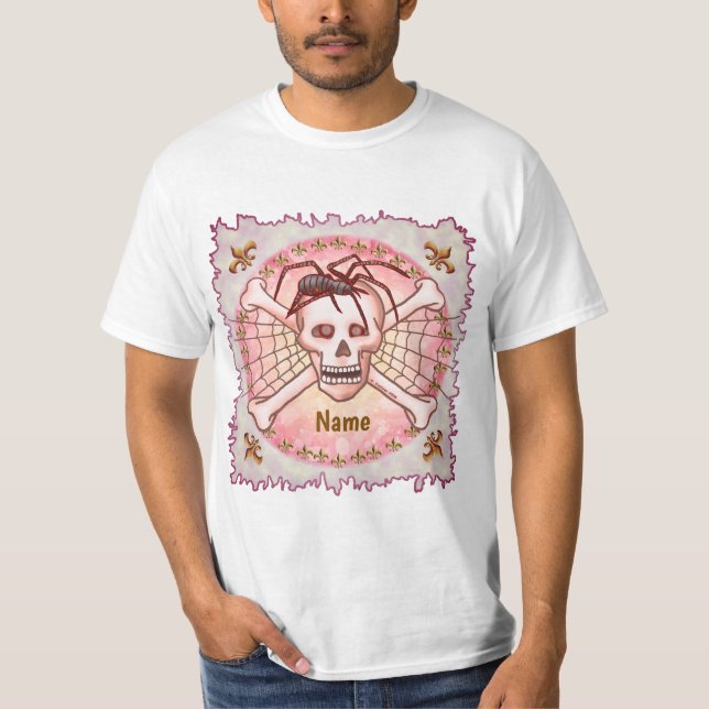 Spindelskalle T-Shirt (Framsida)
