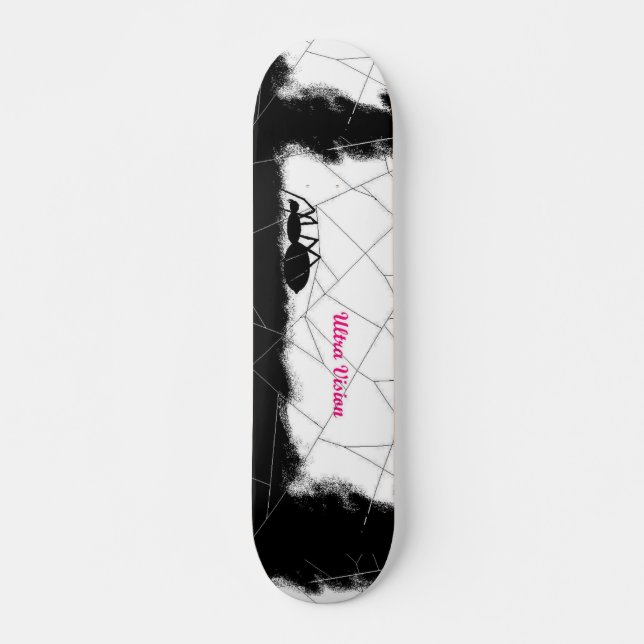 Spindelskivor med logotyp. skateboard bräda 21,5 cm (Framsida)