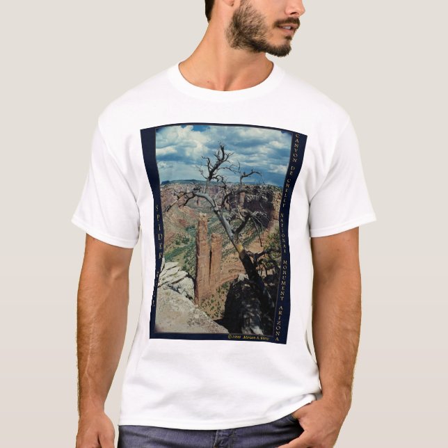 Spindelsten, Kanjon de Chelly Medborgare monument Tee Shirt (Framsida)
