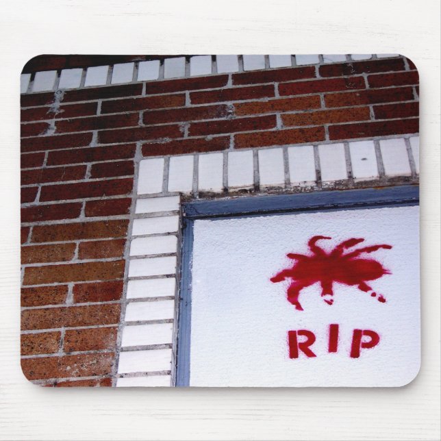 spindelstencil r.i.p. musmatta (Framsidan)