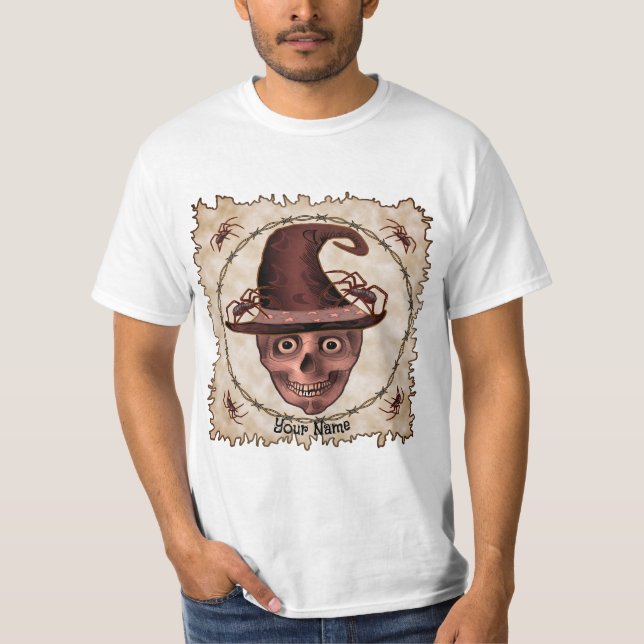 Spindeltrollkarls skalle t shirt (Framsida)