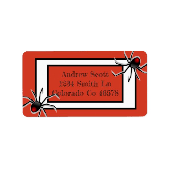 Spindlar Adressetikett (Framsidan)
