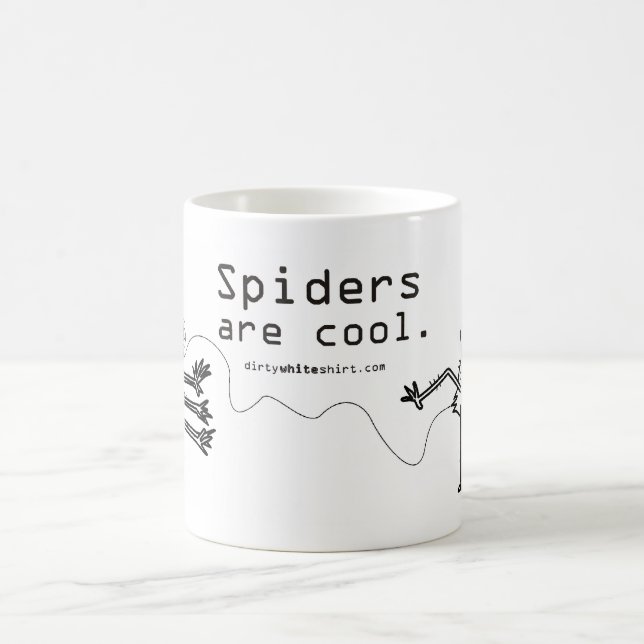 Spindlar är kalla kaffemugg (Center)