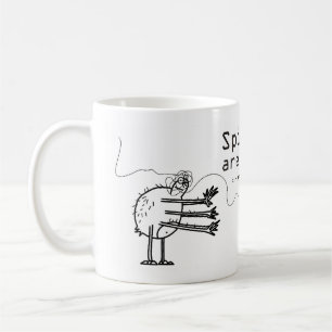 Spindlar är kalla kaffemugg