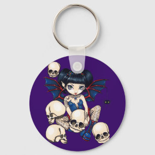 "Spindlar och döskallar" Keychain Nyckelring