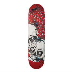 Spindlar och Döskallar Skateboard Bräda 20 Cm