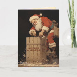 Spindlar och ormar! helgkort