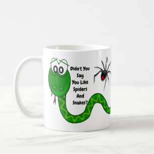 Spindlar och ormar kaffemugg