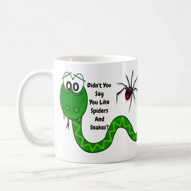 Spindlar och ormar kaffemugg (Vänster)
