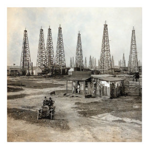 Spindletop Oil fält - Texas 1902 Fototryck