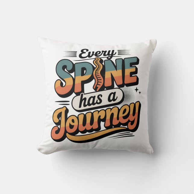 Spine Care Journey and Body Alignment Kudde (Framsida)