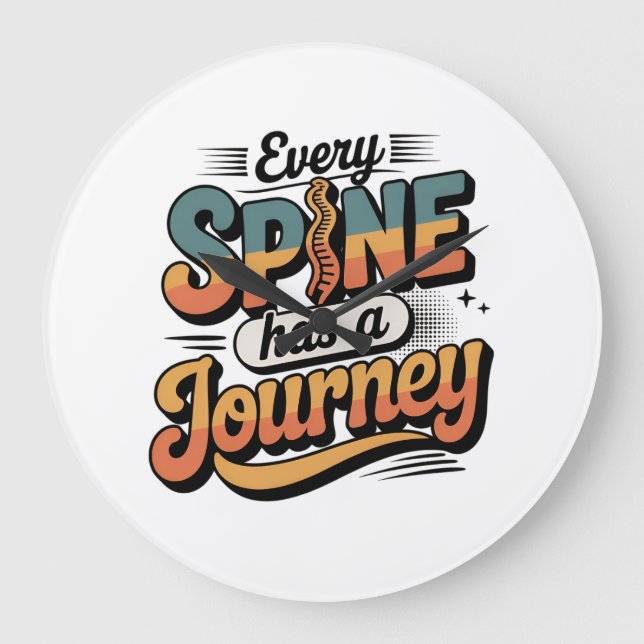 Spine Care Journey and Body Alignment Stor Klocka (Framsida)