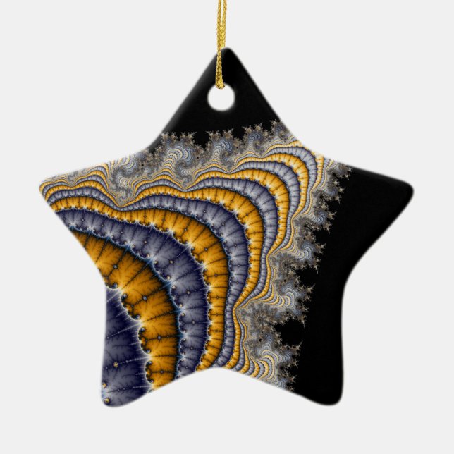 Spine_fractal Julgransprydnad Keramik (Framsidan)