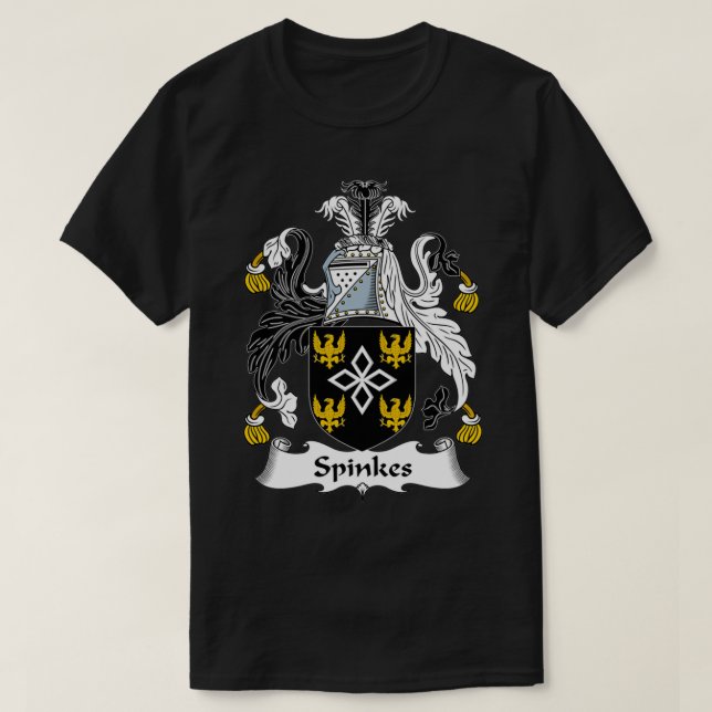 Spinkes Jackar Arm Family Crest T Shirt (Design framsida)