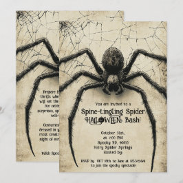 🕷️ Spinklämmande spindelspets HALLOWEEN Bash Inbjudningar