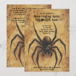 🕷️ Spinklämmande spindelspets HALLOWEEN Bash Inbjudningar