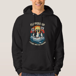 Spinklanare Resistant Penguins protesttest mot Hoodie