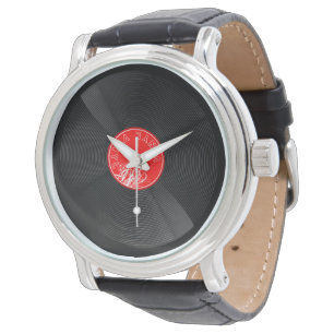 Spinn tillbaka i tiden – Retro vinylskiva Armbandsur