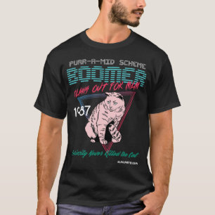 Spinnande-en-Mitt- intrigBoomer: Mörk färgade T Shirt