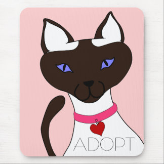 Spinnande-fect Moira ADOPTERAR rosa Mousepad Musmatta