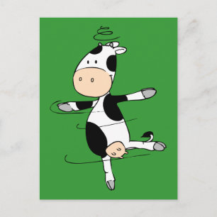 Spinnande ko (mooviestars) vykort