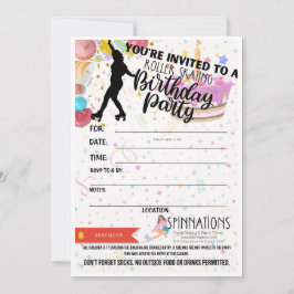 SpinNations födelsedagsfestinbjudningar Inbjudningar