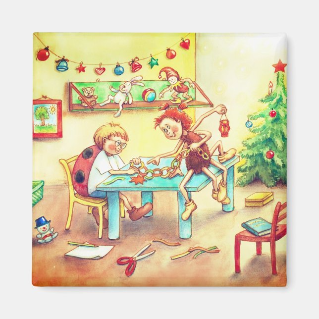 Spinne Sonja und Marienkäfer Kai im Dezember Magnet (Framsidan)