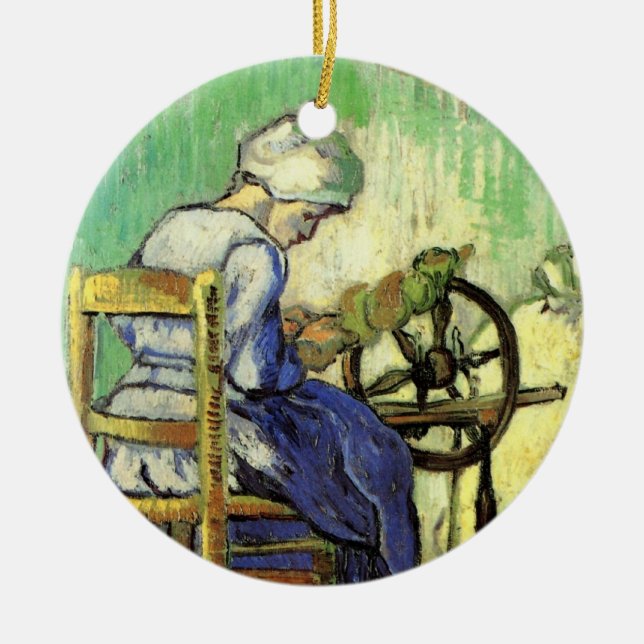 Spinner av Vincent van Gogh Julgransprydnad Keramik (Framsidan)