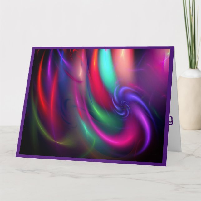 Spinner Fireworks-födelsedagskort - hälsningskort Kort (Framsida)