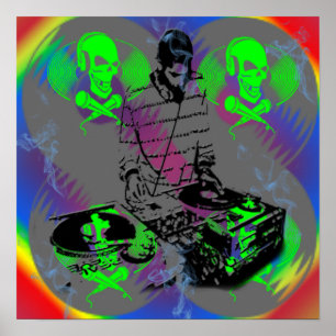 Spinneraffisch för DJ Vinal Poster