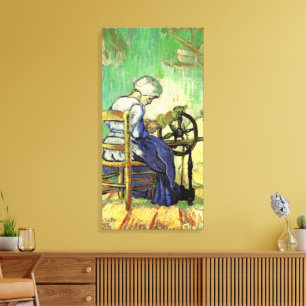 Spinnerskan av Vincent van Gogh Canvastryck
