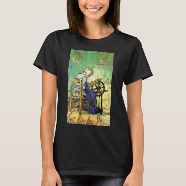 Spinnerskan av Vincent van Gogh Tee (Framsida)