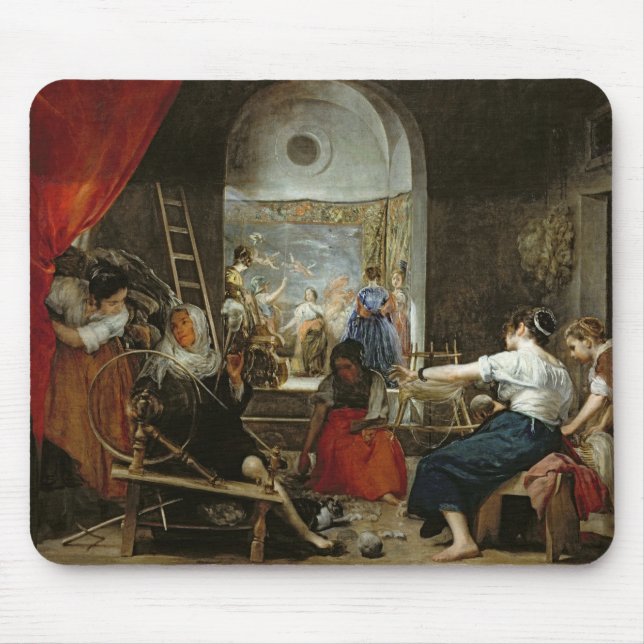 Spinnersna eller fabeln av arachnen, 1657 musmatta (Framsidan)