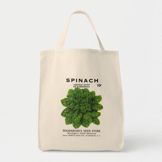 Spinnfröpaketetikett Tygkasse (Framsidan)
