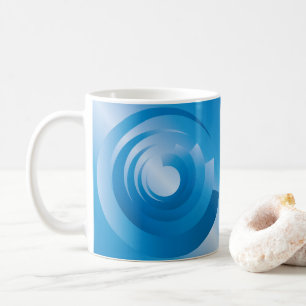 spinning av himlar färg kaffemugg