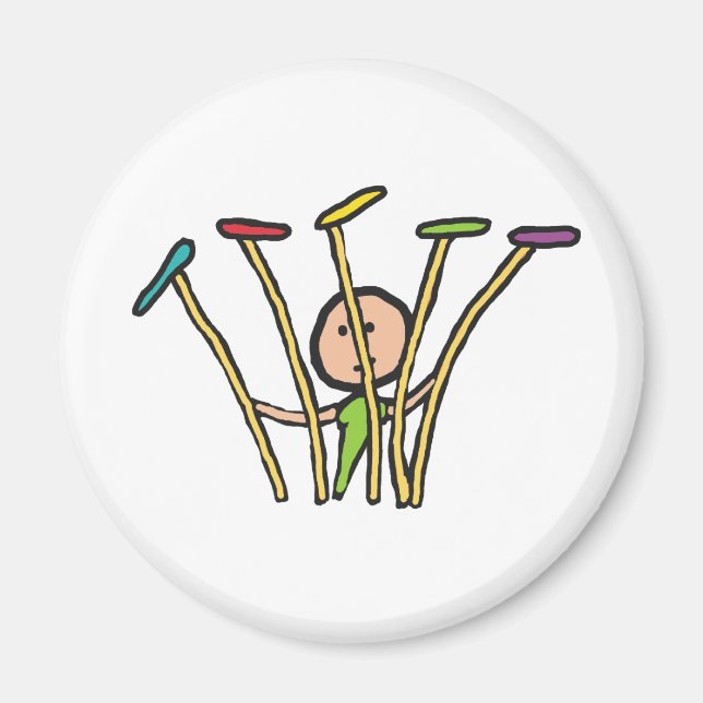 Spinning av plåt magnet (Framsidan)