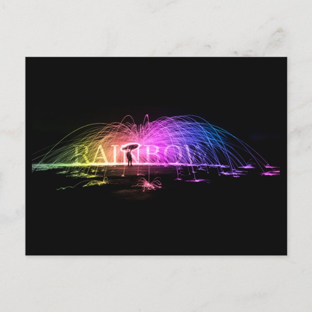 Spinning av regnbågen vykort (Framsida)