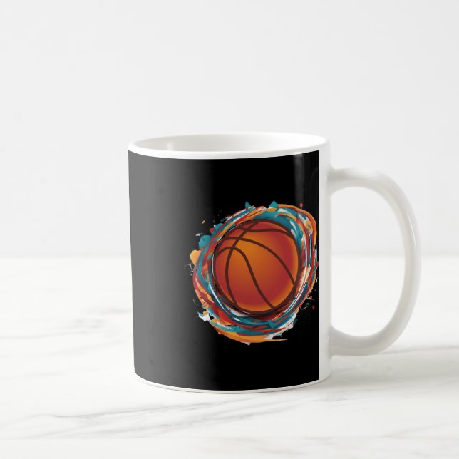 Spinning Basketball Boll Kaffemugg (Höger)