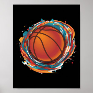 Spinning Basketball Boll Poster