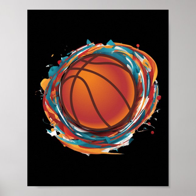 Spinning Basketball Boll Poster (Framsidan)