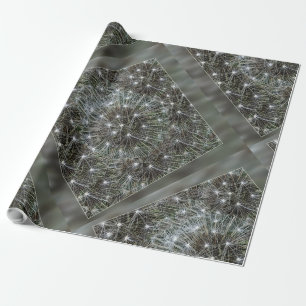 Spinning dandelion puff presentpapper