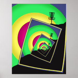 Spinning Disk Golf Basket 5 Poster