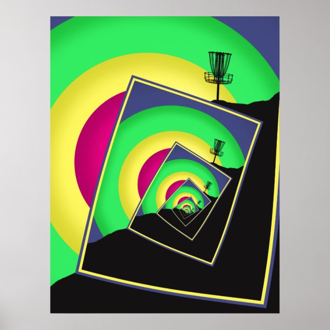 Spinning Disk Golf Basket 5 Poster (Framsidan)
