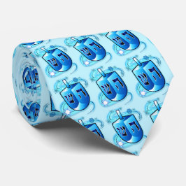 Spinning Dreidel vid Hanukkah Slips